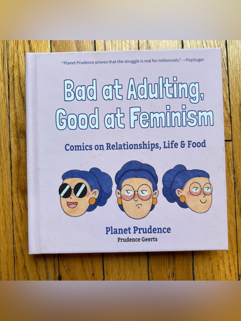 Hardcover "Bad at Adulting, Good at Feminism" Book, Illustrated, Mango